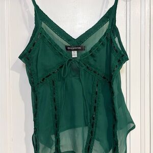 Urban Outfitters Emerald Lace Camisole